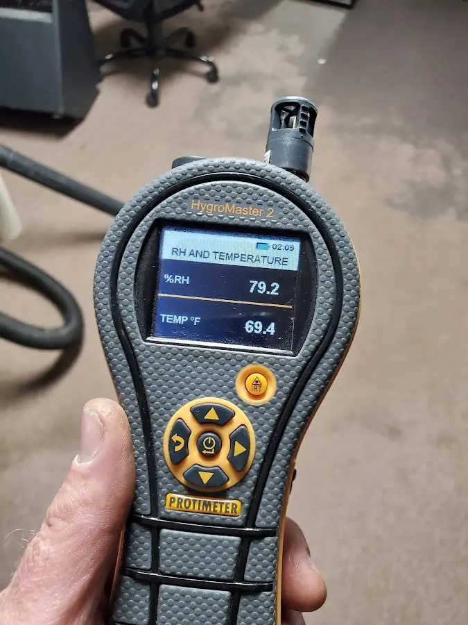 Moisture meter humidity assessment for Fire & Smoke Damage Restoration in Brandon